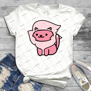 Lion From Steven Universe As A Neko Atsume 3 - Trending Shirt For Women Vintage Retro Tee For Men Kid's T-Shirt Handmade Shirt