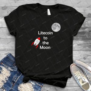 Litecoin To The Moon- - Best Unisex Trending Handmade T-shirt Gift Idea For Men T-shirt For Woman