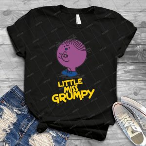 Little Miss Grumpy 44 - Vintage Men's Shirt Tshirt For Women Classic Handmade Shirt Retro Graphic Tee