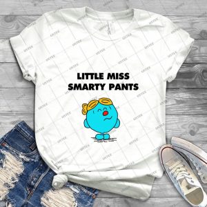 Little Miss Smarty Pants - Vintage Men's Shirt Tshirt For Women Classic Handmade Shirt Retro Graphic Tee