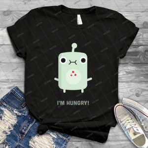 Little Monster - I M Hungry  29 - Vintage Men's Shirt Tshirt For Women Classic Handmade Shirt Retro Graphic Tee