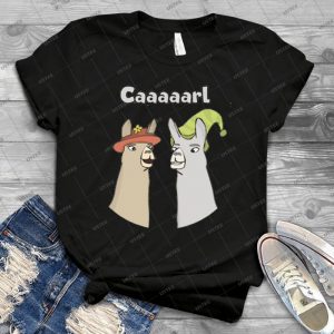 Llamas With Hats-Caaaarl - Best Unisex Trending Handmade T-shirt Gift Idea For Men T-shirt For Woman