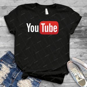 Logotipo Completo De Youtube- Rojo Sobre Negro 89 - Trending Shirt For Women Vintage Retro Tee For Men Kid's T-Shirt Handmade Shirt