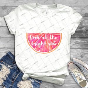 Look At The Bright Side - Gift Idea Shirt For Men Tee For Women Classic Retro Vintage Graphic T-Shirt