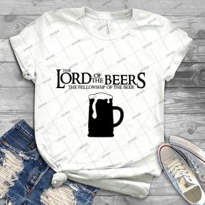 Lord Of The Beers-Fellowship Of The Beer - Best Unisex Trending Handmade T-shirt Gift Idea For Men T-shirt For Woman