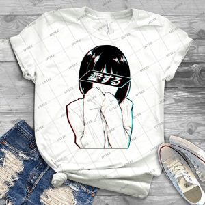 Love- Japanese --Sad Japanese Aesthetic - Vintage Men's Shirt Tshirt For Women Classic Handmade Shirt Retro Graphic Tee