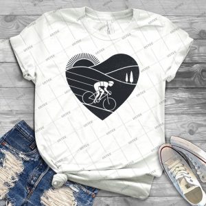 Love Cycling  65 - Vintage Men's Shirt Tshirt For Women Classic Handmade Shirt Retro Graphic Tee