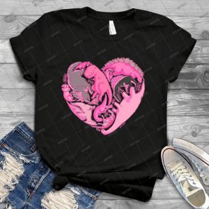 Loveasaurus 74 - Vintage Men's Shirt Tshirt For Women Classic Handmade Shirt Retro Graphic Tee