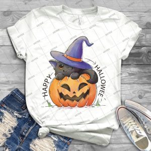 Lovely Hand-Painted Pumpkin 2018 - Best Unisex Trending Handmade T-shirt Gift Idea For Men T-shirt For Woman