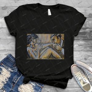 Lovers-Ma Cherie Amour - Vintage Men's Shirt Tshirt For Women Classic Handmade Shirt Retro Graphic Tee