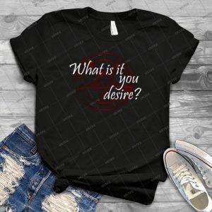 Lucifer-What Is It You Desire - Vintage Men's Shirt Tshirt For Women Classic Handmade Shirt Retro Graphic Tee