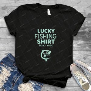 Lucky Fishing Shirt Do Not Wash Funny Fisherman - Gift Idea Shirt For Men Tee For Women Classic Retro Vintage Graphic T-Shirt