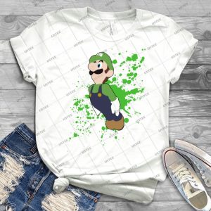Luigi-Super Smash Bros - Gift Idea Shirt For Men Tee For Women Classic Retro Vintage Graphic T-Shirt
