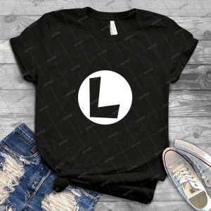 Luigi Logo - Gift Idea Shirt For Men Tee For Women Classic Retro Vintage Graphic T-Shirt