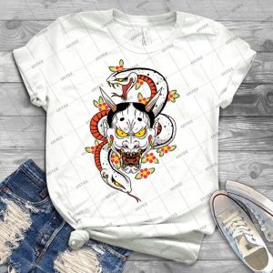 Mad Dog S Hannya 37 - Vintage Men's Shirt Tshirt For Women Classic Handmade Shirt Retro Graphic Tee