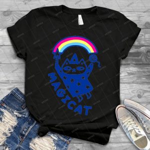 Magicat T Shirt 79 - Vintage Men's Shirt Tshirt For Women Classic Handmade Shirt Retro Graphic Tee