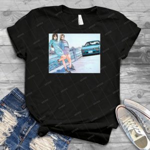 Mako & Sayuki Initial D - Best Unisex Trending Handmade T-shirt Gift Idea For Men T-shirt For Woman