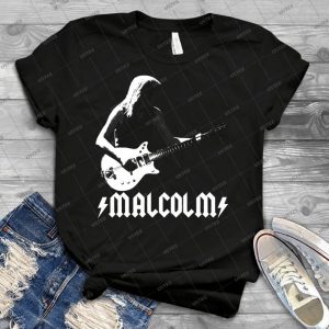 Malcolm Young - Best Unisex Trending Handmade T-shirt Gift Idea For Men T-shirt For Woman