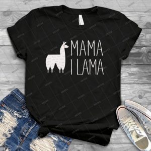 Mama Llama No Problama Funny Llamafest Graphic Tee Shirt - Gift Idea Shirt For Men Tee For Women Classic Retro Vintage Graphic T-Shirt