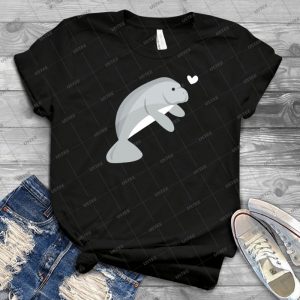 Manatee T Shirt - Gift Idea Shirt For Men Tee For Women Classic Retro Vintage Graphic T-Shirt