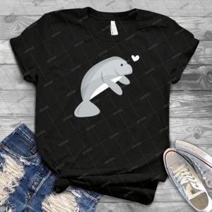 Manatee T Shirt - Vintage Men's Shirt Tshirt For Women Classic Handmade Shirt Retro Graphic Tee