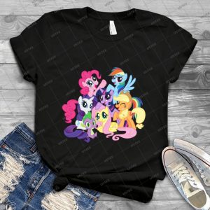 Mane Six - Vintage Men's Shirt Tshirt For Women Classic Handmade Shirt Retro Graphic Tee