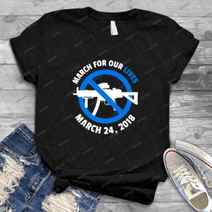 March For Our Lives - Vintage Men's Shirt Tshirt For Women Classic Handmade Shirt Retro Graphic Tee