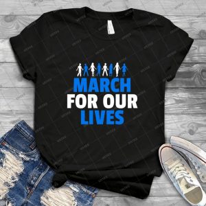 March For Our Lives 1 - Vintage Men's Shirt Tshirt For Women Classic Handmade Shirt Retro Graphic Tee