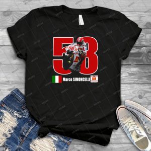 Marco Simoncelli 58 Super Sic 57 - Gift Idea Shirt For Men Tee For Women Classic Retro Vintage Graphic T-Shirt
