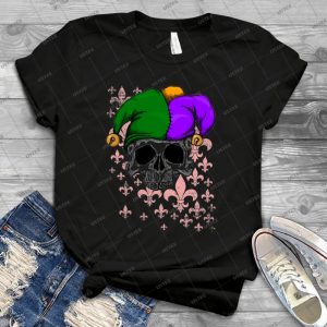 Mardi Gras Skull - Best Unisex Trending Handmade T-shirt Gift Idea For Men T-shirt For Woman