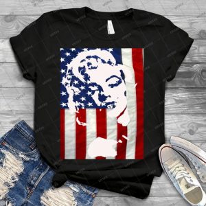 Marilyn Usa 40 - Vintage Men's Shirt Tshirt For Women Classic Handmade Shirt Retro Graphic Tee