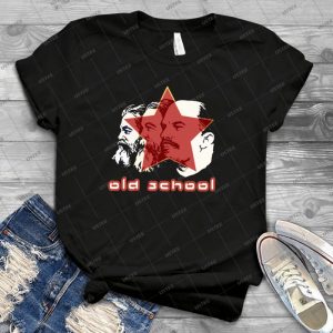 Marx Engels Lenin Old School 55 - Vintage Men's Shirt Tshirt For Women Classic Handmade Shirt Retro Graphic Tee