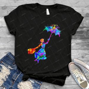 Mary Poppins  74 - Vintage Men's Shirt Tshirt For Women Classic Handmade Shirt Retro Graphic Tee