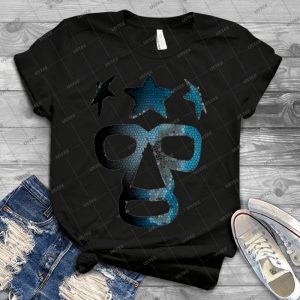 Masked Superstar In Stained Glass - Vintage Men's Shirt Tshirt For Women Classic Handmade Shirt Retro Graphic Tee