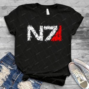 Mass Effect-N7 - Vintage Men's Shirt Tshirt For Women Classic Handmade Shirt Retro Graphic Tee
