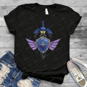 Master Sword-Hylian Shield Aegislash - Vintage Men's Shirt Tshirt For Women Classic Handmade Shirt Retro Graphic Tee