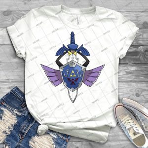 Master Sword - Hylian Shield Aegislash 26 - Best Unisex Trending Handmade T-shirt Gift Idea For Men T-shirt For Woman