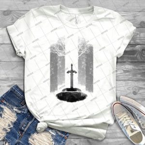 Master Sword 45 - Vintage Men's Shirt Tshirt For Women Classic Handmade Shirt Retro Graphic Tee