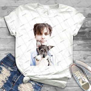 Matthew Gray Gubler Holding Puppy - Best Unisex Trending Handmade T-shirt Gift Idea For Men T-shirt For Woman