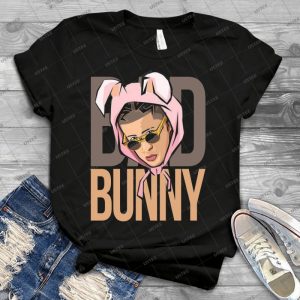 Mauvais Lapin - Vintage Men's Shirt Tshirt For Women Classic Handmade Shirt Retro Graphic Tee
