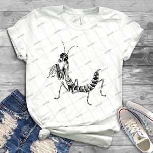 Mc Escher Mantis 91 - Vintage Men's Shirt Tshirt For Women Classic Handmade Shirt Retro Graphic Tee