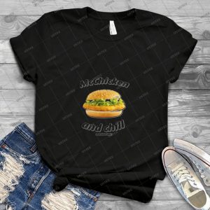 Mcchicken And Chill-2016 - Vintage Men's Shirt Tshirt For Women Classic Handmade Shirt Retro Graphic Tee
