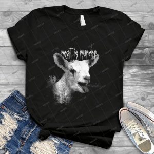 Meat Is Murder 98 - Vintage Men's Shirt Tshirt For Women Classic Handmade Shirt Retro Graphic Tee