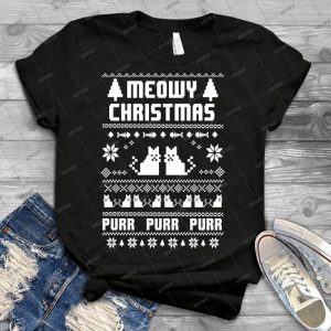 Meeowee Christmas Ugly Sweater - Best Unisex Trending Handmade T-shirt Gift Idea For Men T-shirt For Woman