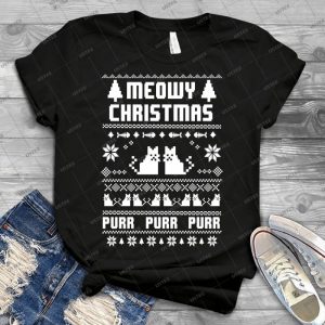 Meeowee Christmas Ugly Sweater - Gift Idea Shirt For Men Tee For Women Classic Retro Vintage Graphic T-Shirt