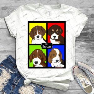 Meet The Beagles - Vintage Men's Shirt Tshirt For Women Classic Handmade Shirt Retro Graphic Tee