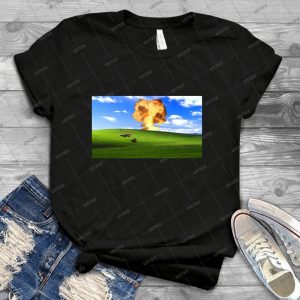 Megumin Explosion Windows Xp-Kono Suba - Best Unisex Trending Handmade T-shirt Gift Idea For Men T-shirt For Woman