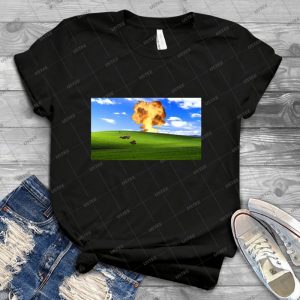 Megumin Explosion Windows Xp-Kono Suba - Trending Shirt For Women Vintage Retro Tee For Men Kid's T-Shirt Handmade Shirt