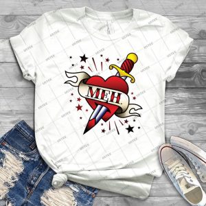 Meh Tattoo - Gift Idea Shirt For Men Tee For Women Classic Retro Vintage Graphic T-Shirt