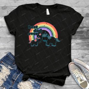 Meilleur Papa Licorne - Vintage Men's Shirt Tshirt For Women Classic Handmade Shirt Retro Graphic Tee